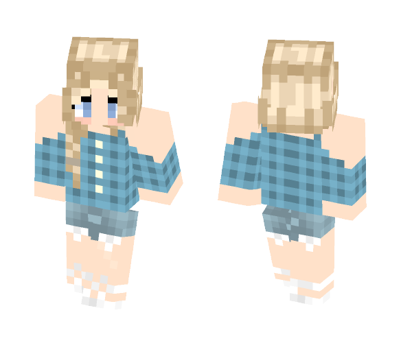 Download Free Country-ish Summer Girl Skin for Minecraft image 1 Country-ish Summer Girl - Girl Minecraft Skins - image 1