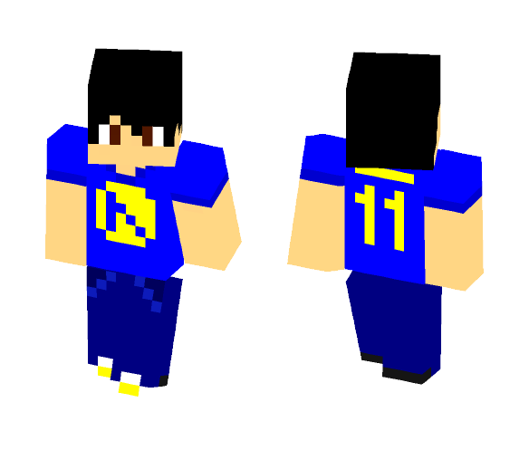 Golden State Warriors Fan - Male Minecraft Skins - image 1