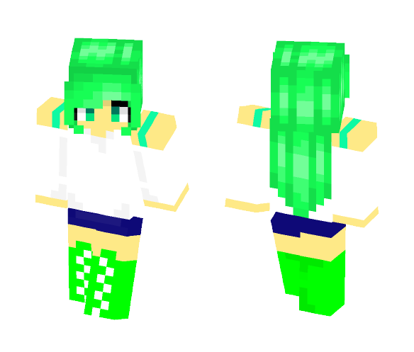 Green Girl - Girl Minecraft Skins - image 1