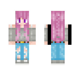 Girl with pink Hair