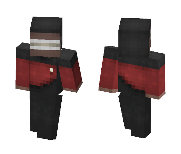 Geordi La Forge, Helmsman / ST TNG - Male Minecraft Skins - image 1