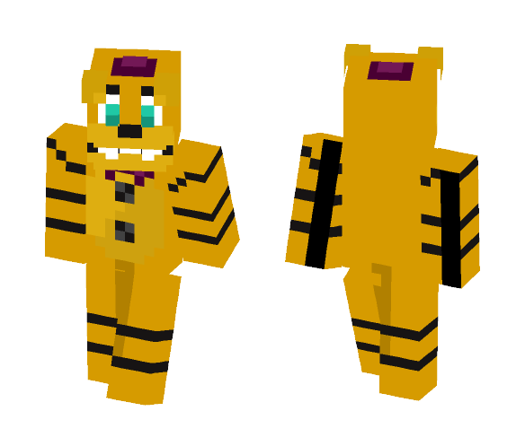 FNaF World Fredbear (Better in 3D) - Male Minecraft Skins - image 1