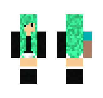 Chib Green Haired Girl