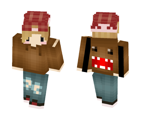 Unisex Domo Hoodie - Interchangeable Minecraft Skins - image 1