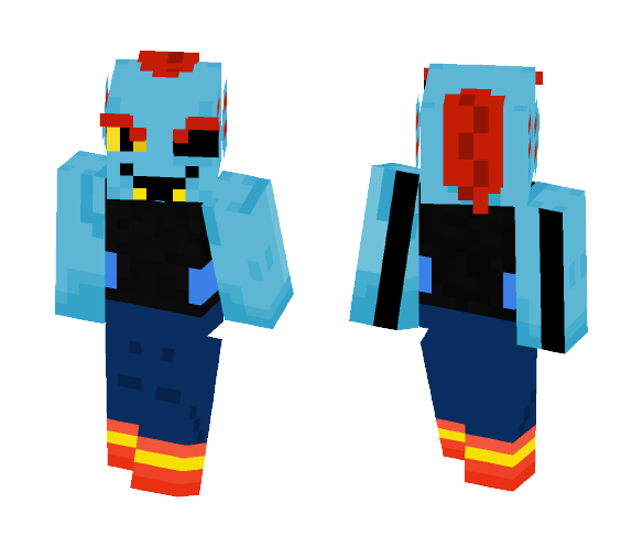 Undertale | Undyne V.2 - Female Minecraft Skins - image 1