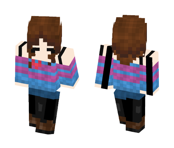 Frisk (Undertale) - Female Minecraft Skins - image 1