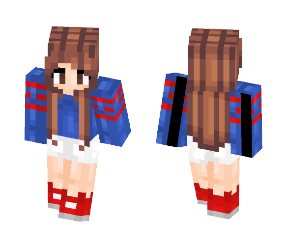 Download Free 4th øf July Skin for Minecraft image 1 4th øf July - Female Minecraft Skins - image 1