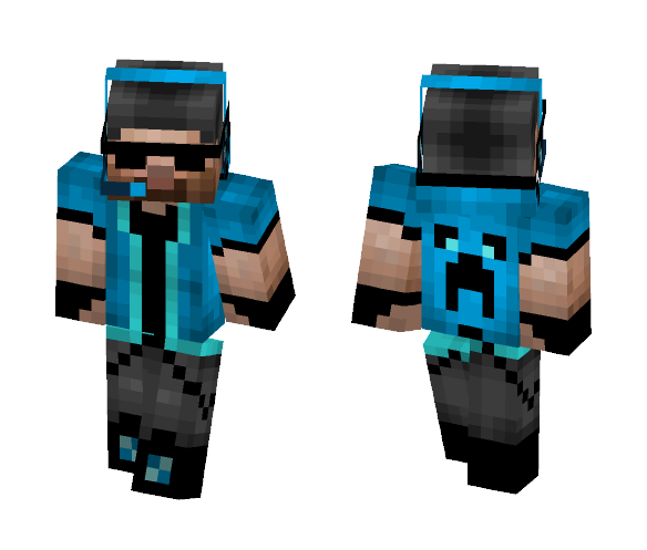 Cyan jacket - Male Minecraft Skins - image 1