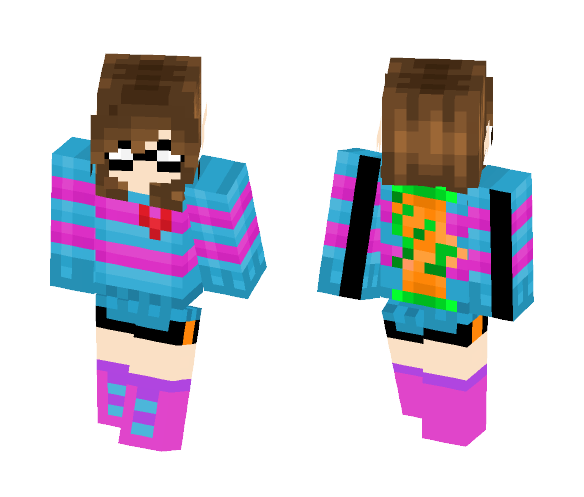 Squidkid Frisk - Interchangeable Minecraft Skins - image 1