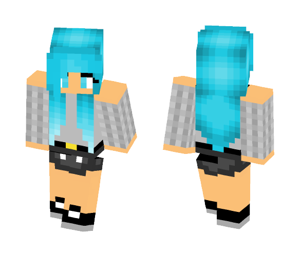 Blue Girl - Girl Minecraft Skins - image 1