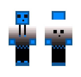 Blue Shaded Hoodie Slime Skin