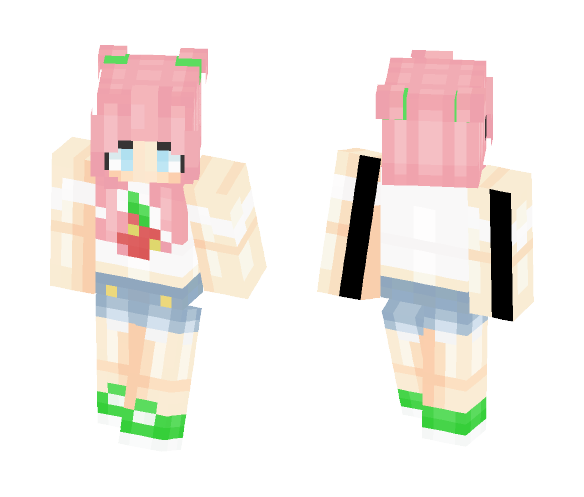 ⊰ Like A Strawberry ⊱ - Female Minecraft Skins - image 1