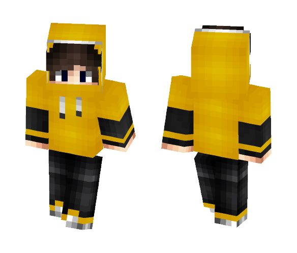 Golden Hoodie - Male Minecraft Skins - image 1