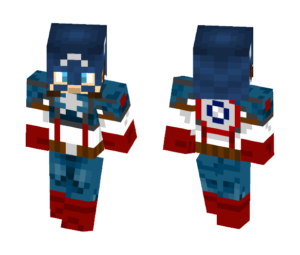 Captian America - Male Minecraft Skins - image 1
