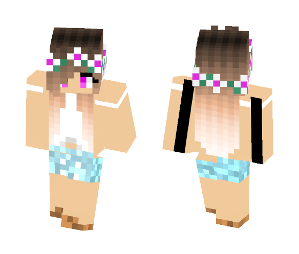 Cute Flower Girl - Cute Girls Minecraft Skins - image 1