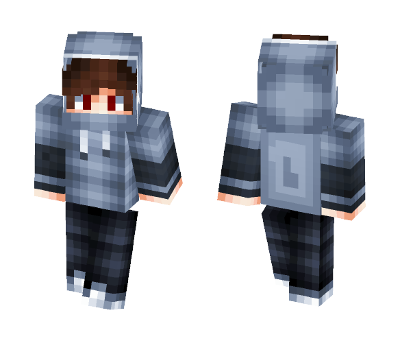Blue Hoodie - Male Minecraft Skins - image 1