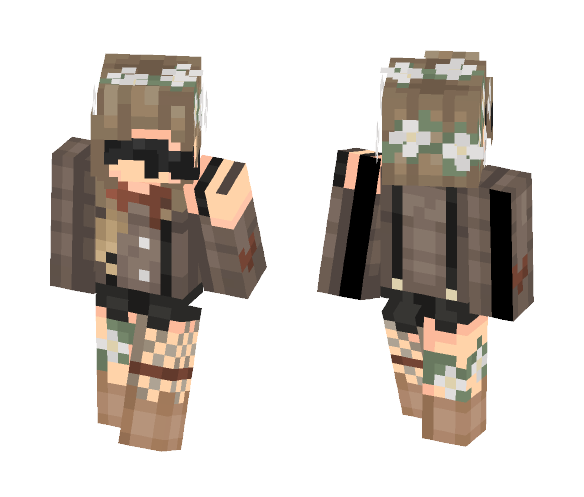 Fallen Flowers | Fanskin - Female Minecraft Skins - image 1