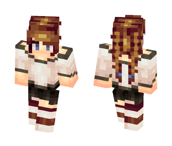 French Braids - Female Minecraft Skins - image 1