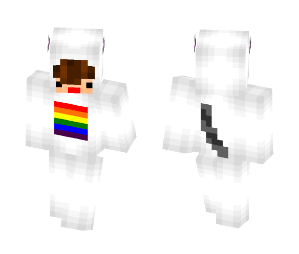pride cat onesie - Cat Minecraft Skins - image 1