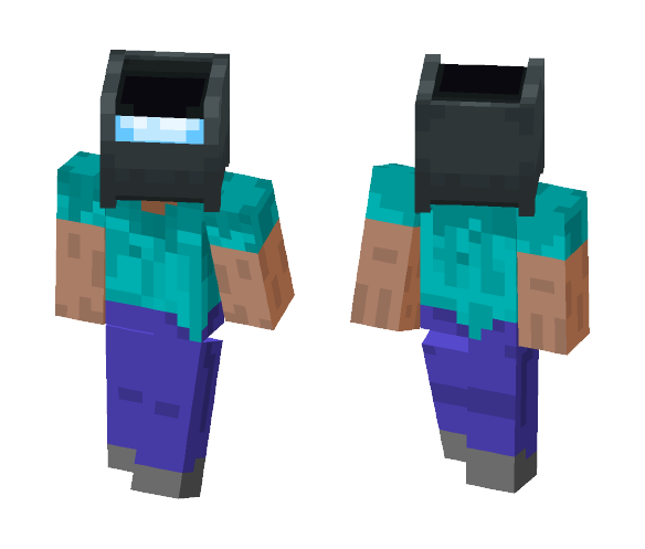 [ cauldron man ] perspective test - Interchangeable Minecraft Skins - image 1