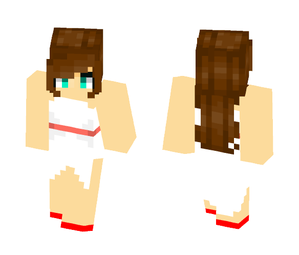 Download Free Girl with dress Skin for Minecraft image 1 Girl with dress - Girl Minecraft Skins - image 1