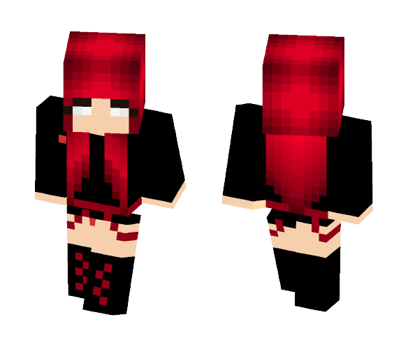 HeroBrine (girl version V2) - Herobrine Minecraft Skins - image 1