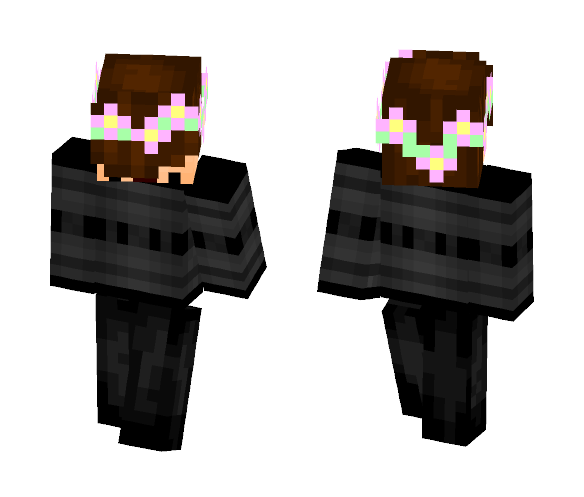 derpy flower crown pastel goth - Flower Crown Minecraft Skins - image 1