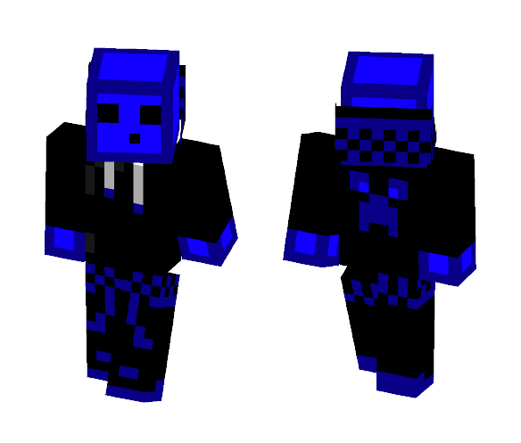 Blue Hoodie Slime - Interchangeable Minecraft Skins - image 1