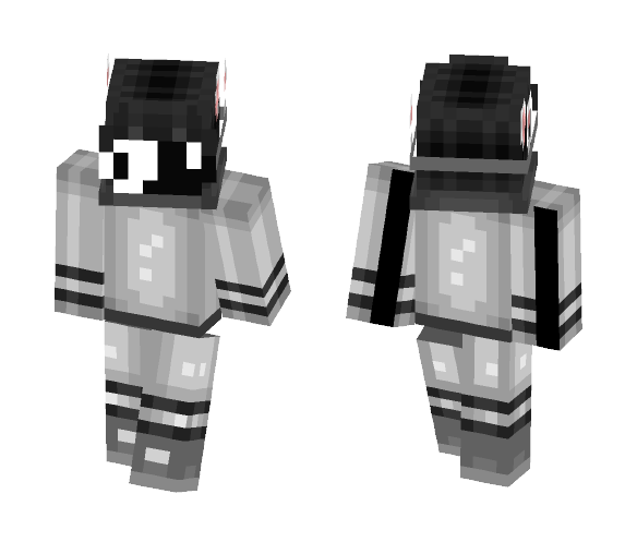 Kaneki Edit - Male Minecraft Skins - image 1