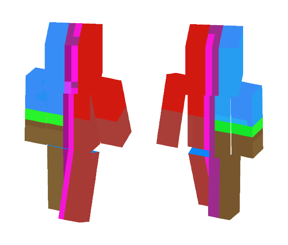 HalfWorldHalfNether - Male Minecraft Skins - image 1