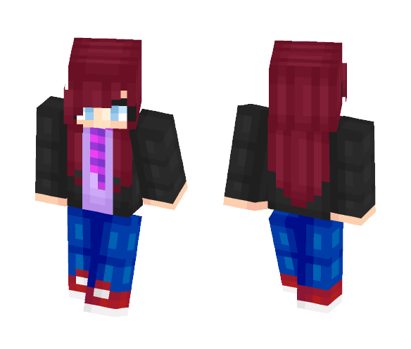 ⌈Μ♥η⊂aφ⌋ Hey (; ^w^)/ - Female Minecraft Skins - image 1