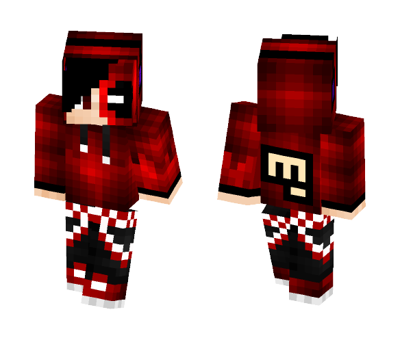 Half Deadpool, Half Teen - Comics Minecraft Skins - image 1