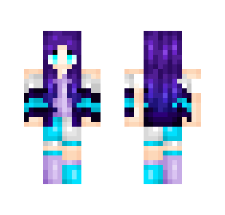 Purple and Blu - Female Minecraft Skins - image 2