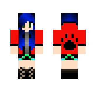 Blue Haired Paw Girl