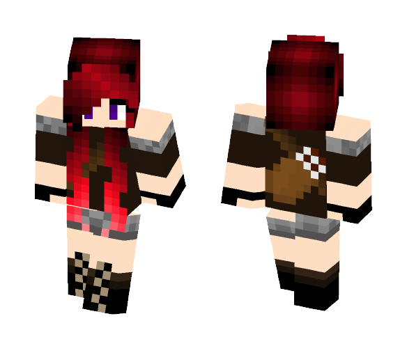 Scarlett the Sky Castle Guard - Female Minecraft Skins - image 1