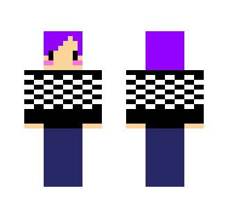 Boy With Sweater (purple hair)