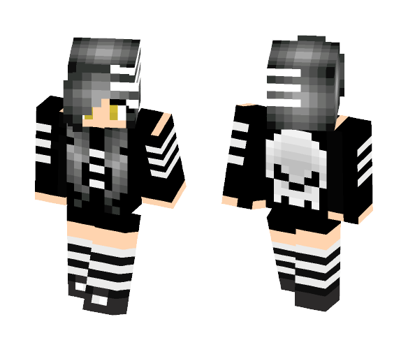 Download Free Death The Kid ( Girl Version ) Skin for Minecraft image 1 Death The Kid ( Girl Version ) - Girl Minecraft Skins - image 1
