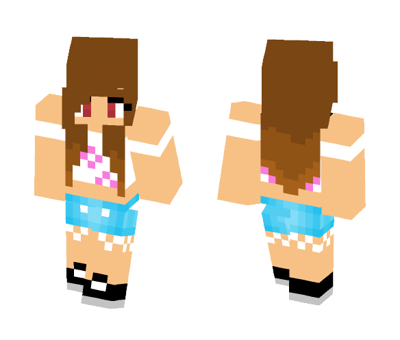 Download Free Cute Girl! Skin for Minecraft image 1 Cute Girl! - Cute Girls Minecraft Skins - image 1
