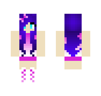 Purple Sporty Girl - Girl Minecraft Skins - image 2