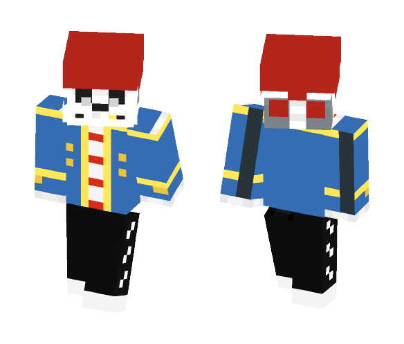Undersail Sans【Fixed】 - Male Minecraft Skins - image 1
