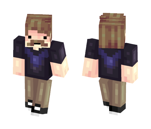 MustacheManYT's DAD SKIN - Male Minecraft Skins - image 1