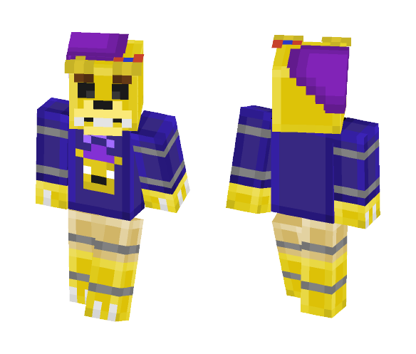 Me wearing a Fredbear shirt! - Male Minecraft Skins - image 1