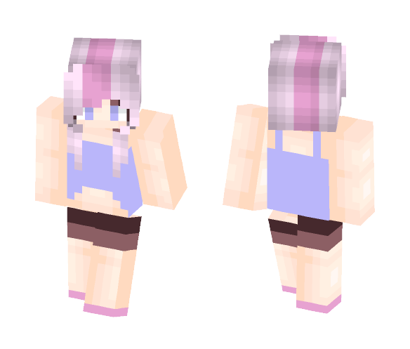 Download Free Twin Tailed Girl Skin for Minecraft image 1 Twin Tailed Girl - Girl Minecraft Skins - image 1