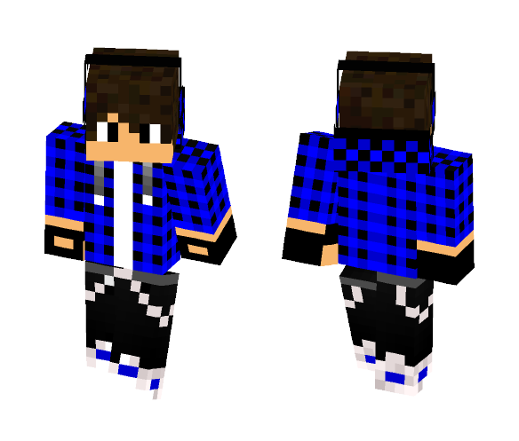 Blue Stripes - Male Minecraft Skins - image 1