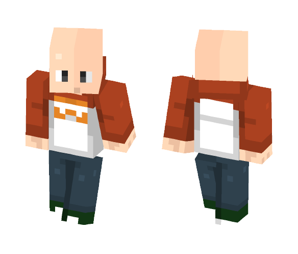 Saitama Oppai Hoodie - Male Minecraft Skins - image 1