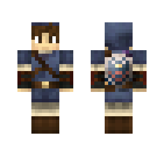 Blue Link with brown hair