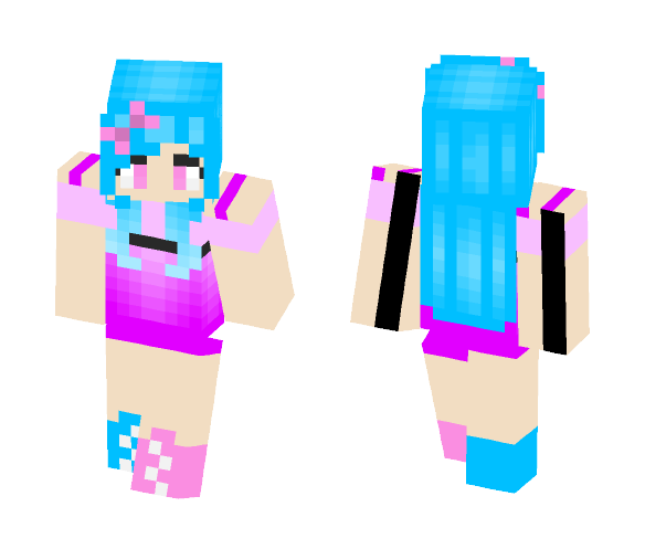 Bubble Gum Girl - Girl Minecraft Skins - image 1