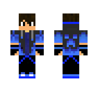 Blue Teen With Headphones - Male Minecraft Skins - image 2