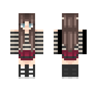 them stripes ♡ - Female Minecraft Skins - image 2