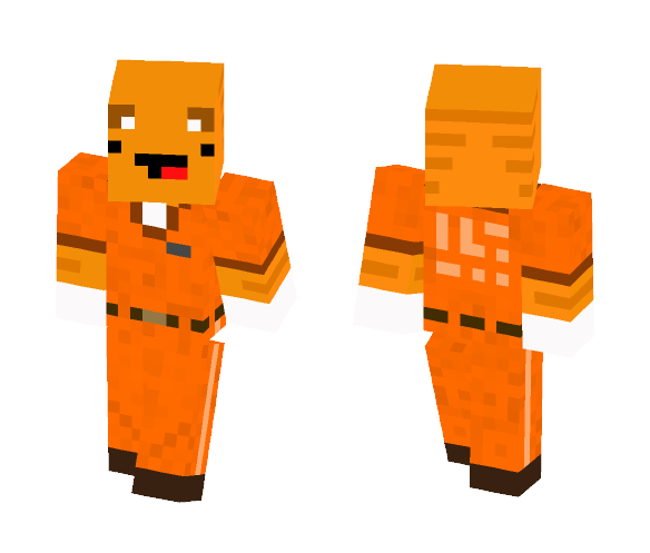 Prison red cat - Cat Minecraft Skins - image 1